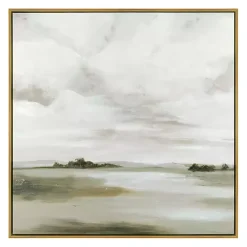 Discount Kirklands Home A Cloudy Day Framed Canvas Art Print Gray