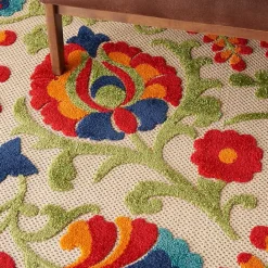 Outlet Kirklands Home Abstract Floral Outdoor Area Rug, 7x10 Multi