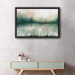 Discount Kirklands Home Abstract Foggy Marsh Framed Wall Art
