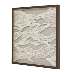 Hot Kirklands Home Abstract Rice Paper Framed Wall Plaque