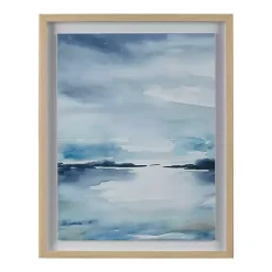 Hot Kirklands Home Abstract Sparkling Sea Framed Wall Art Blue