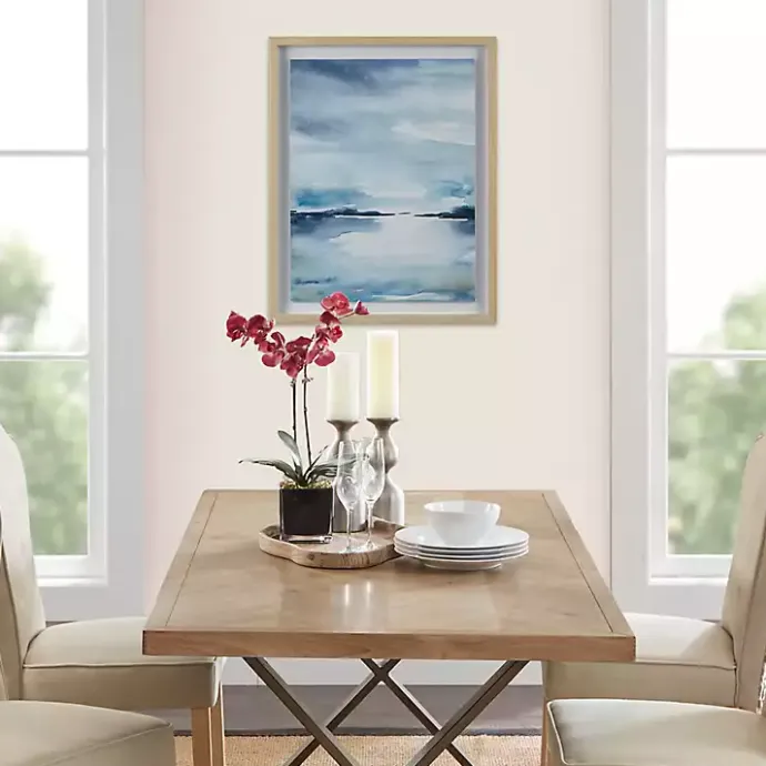 Hot Kirklands Home Abstract Sparkling Sea Framed Wall Art Blue