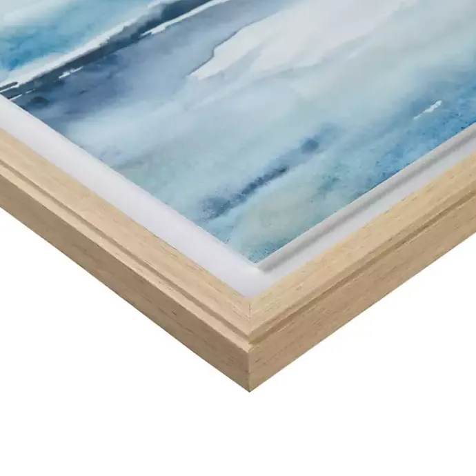 Hot Kirklands Home Abstract Sparkling Sea Framed Wall Art Blue