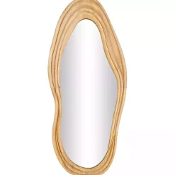 Online Kirklands Home Abstract Wavy Wood Wall Mirror