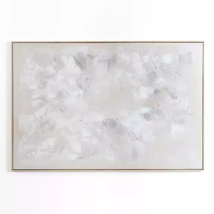 Hot Kirklands Home Abstract White Framed Canvas Art Print