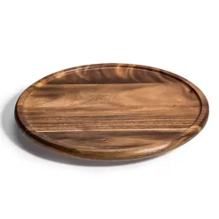 Kirklands Home Acacia Wood Round Lazy Susan, 15 in. Brown