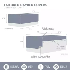 Online Kirklands Home Adley Reversible Daybed 6-pc. Quilt Cover Set