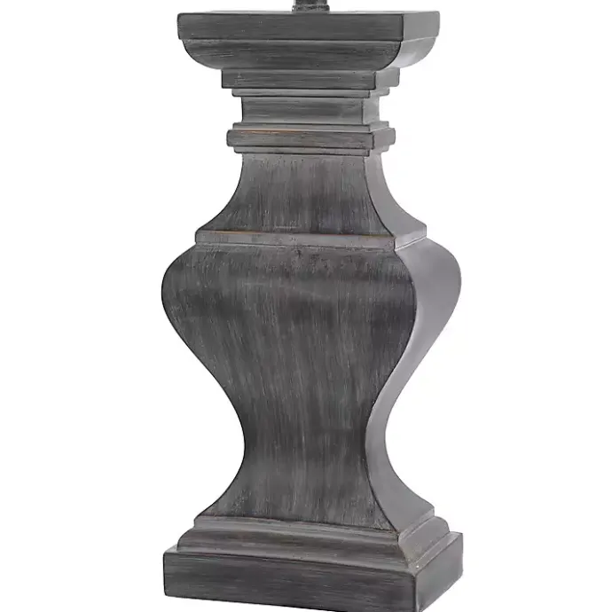 Online Kirklands Home Aged Black Candlestick Base Table Lamp, 33 in. Tan