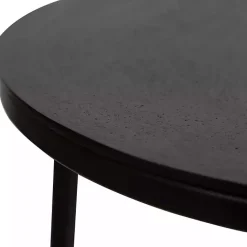 Sale Kirklands Home Aged Metal Frame Slab Top Accent Table Black