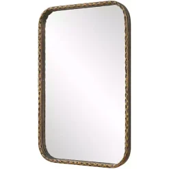 Clearance Kirklands Home Aged Bronze Hammered Metal Wall Mirror