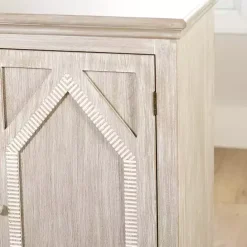 Online Kirklands Home Alana washed 4-Door Cabinet White