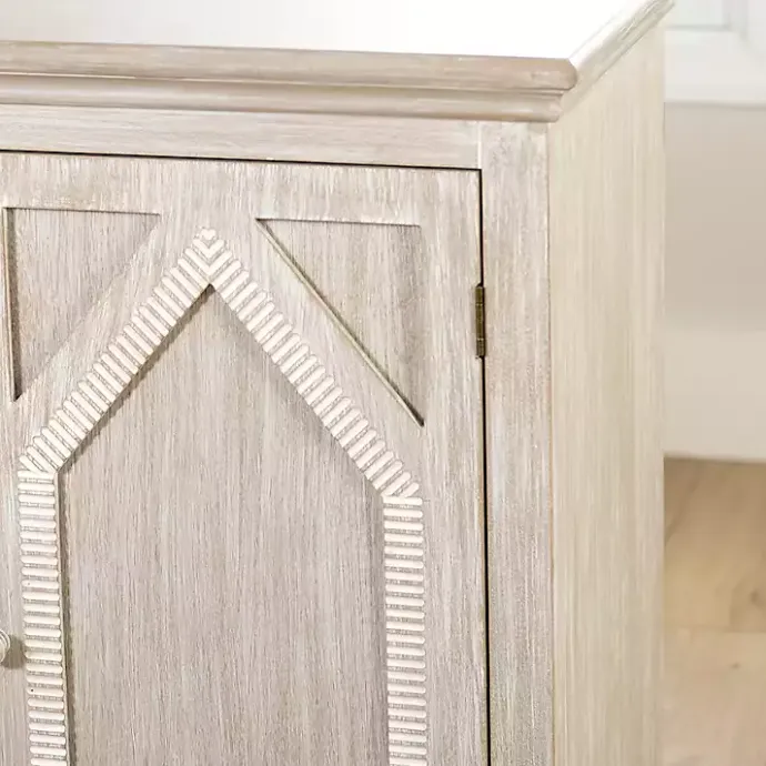 Online Kirklands Home Alana washed 4-Door Cabinet White