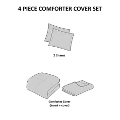 Outlet Kirklands Home Alaya 4-pc. California King Waffle Duvet Set Tan