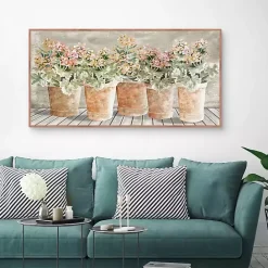 Outlet Kirklands Home All in a Row Framed Canvas Art Print