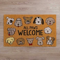 Hot Kirklands Home All Paws Welcome Doormat