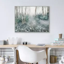 Best Kirklands Home Allyson's Trail Framed Canvas Art Print Blue