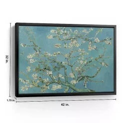 Clearance Kirklands Home Almond Blossom Framed Canvas Art Print, 42x32 in. Blue