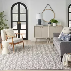 Outlet Kirklands Home Aloha Ash Botanical Indoor/Outdoor Area Rug, 3x5