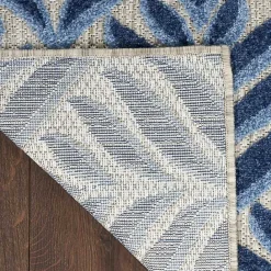 Hot Kirklands Home Aloha Botanical Indoor/Outdoor Rug, 3x5 Blue