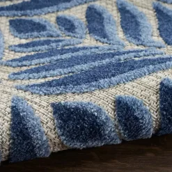 Sale Kirklands Home Aloha Botanical Indoor/Outdoor Rug, 6x9 Blue