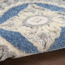 Outlet Kirklands Home Aloha Blue Medallion Indoor/Outdoor Area Rug, 3x5