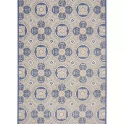 Hot Kirklands Home Aloha Blue Medallion Indoor/Outdoor Area Rug, 9x12