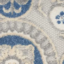 Hot Kirklands Home Aloha Blue Medallion Indoor/Outdoor Area Rug, 9x12