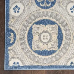 Hot Kirklands Home Aloha Blue Medallion Indoor/Outdoor Area Rug, 9x12