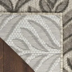 Online Kirklands Home Aloha Botanical Indoor/Outdoor Rug, 5x7 Gray