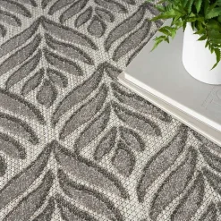 Hot Kirklands Home Aloha Botanical Indoor/Outdoor Rug, 6x9 Gray