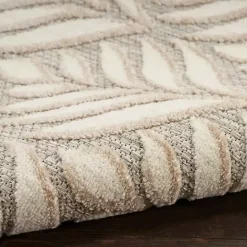 Clearance Kirklands Home Aloha Ivory Botanical Indoor/Outdoor Area Rug, 3x5