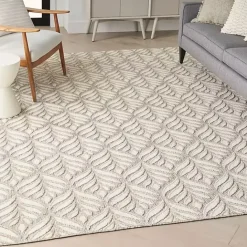 Online Kirklands Home Aloha Ivory Botanical Indoor/Outdoor Area Rug, 6x9