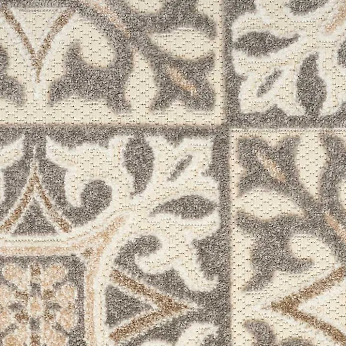 Online Kirklands Home Aloha Ivory Geometric Indoor/Outdoor Area Rug, 3x5