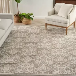 Online Kirklands Home Aloha Ivory Geometric Indoor/Outdoor Area Rug, 3x5