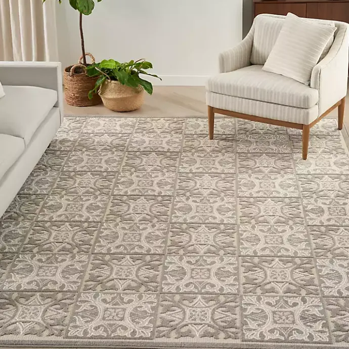 Online Kirklands Home Aloha Ivory Geometric Indoor/Outdoor Area Rug, 3x5