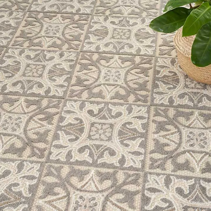 Online Kirklands Home Aloha Ivory Geometric Indoor/Outdoor Area Rug, 3x5