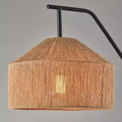 New Kirklands Home Amalfi Natural Rope Shade Floor Lamp Brown