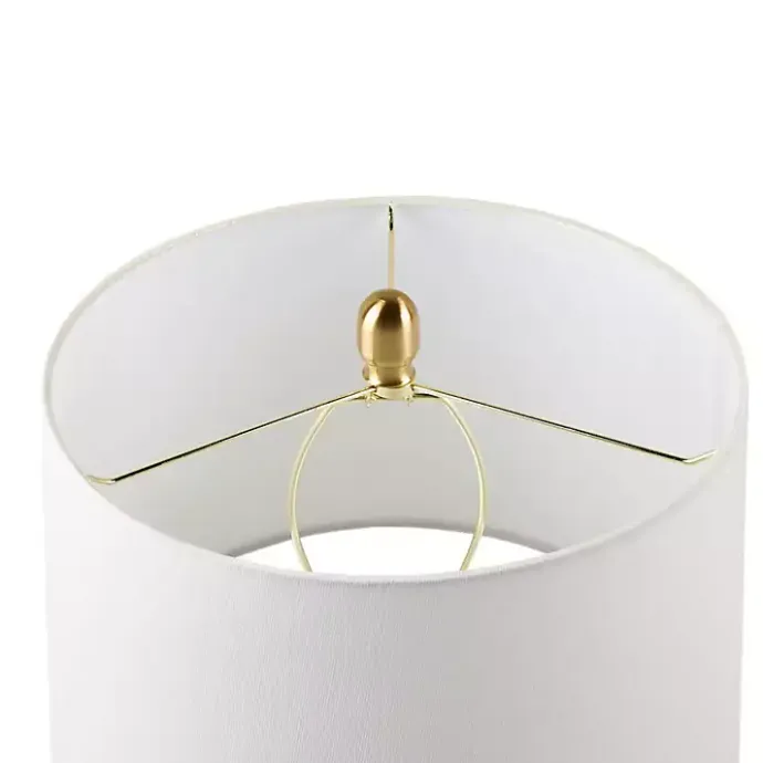 New Kirklands Home Amber Faceted Glass Table Lamp Brown