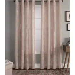Hot Kirklands Home Amber Stripe Single Curtain Panel, 84 in.