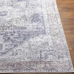 Best Kirklands Home Amelie Navy Blue Classic Washable Area Rug, 6x9