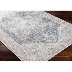Best Kirklands Home Amelie Navy Blue Classic Washable Area Rug, 6x9