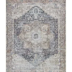 Online Kirklands Home Amelie Navy Blue Classic Washable Area Rug, 7x10