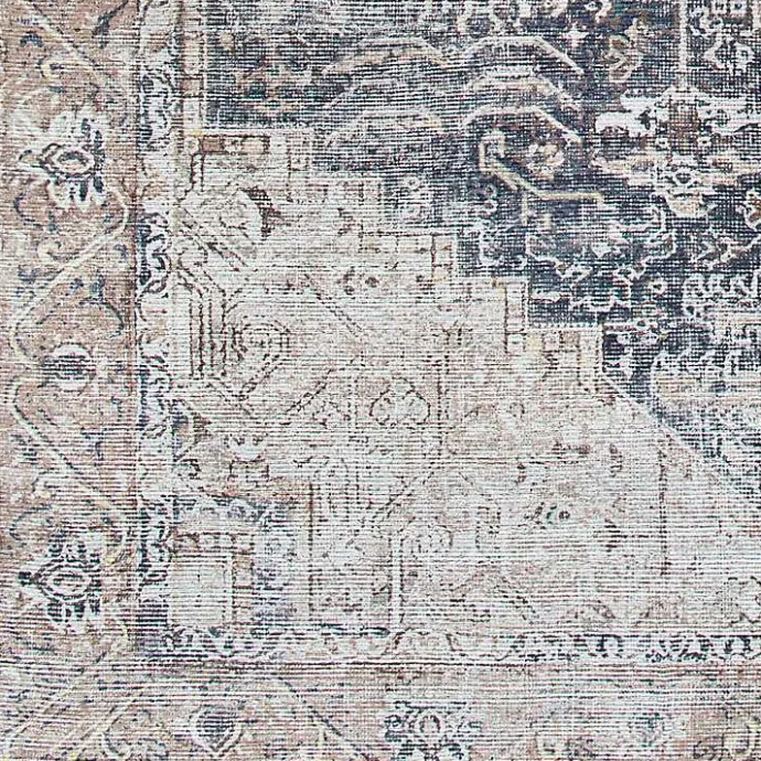 Hot Kirklands Home Amelie Navy Blue Classic Washable Area Rug, 8x12