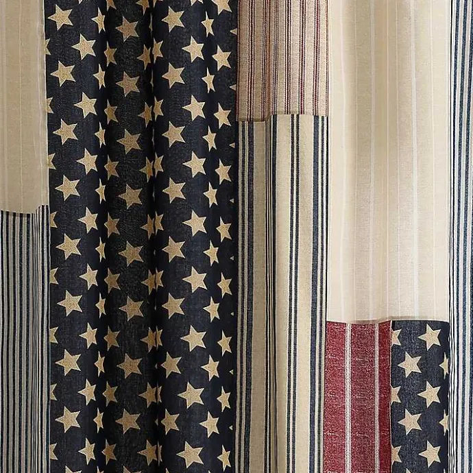 New Kirklands Home Americana Shower Curtain Multi