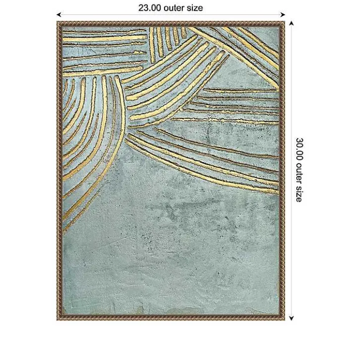 Outlet Kirklands Home Ancient Gold Sun Canvas Art Print