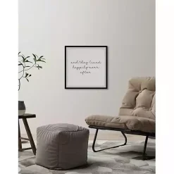 Online Kirklands Home And They Lived Happily Framed Art Print White