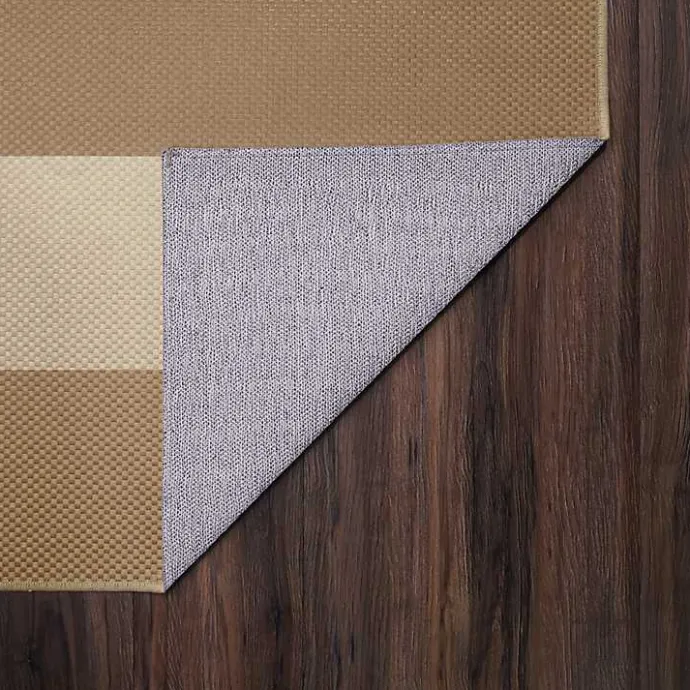 Sale Kirklands Home Anika Natural Striped Washable Area Rug, 5x7