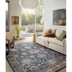 New Kirklands Home Anniston Denim Sunset Area Rug, 5x8