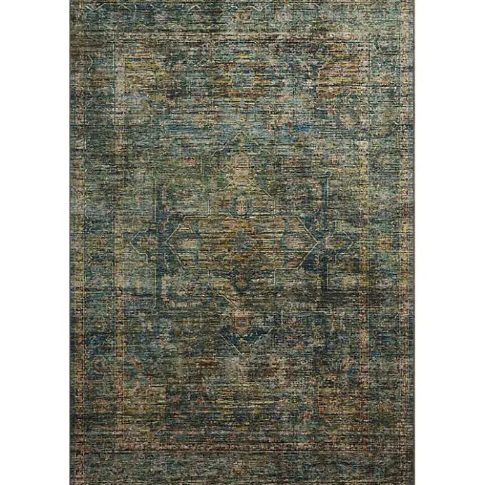 Clearance Kirklands Home Anniston Vintage Blue Area Rug, 5x8