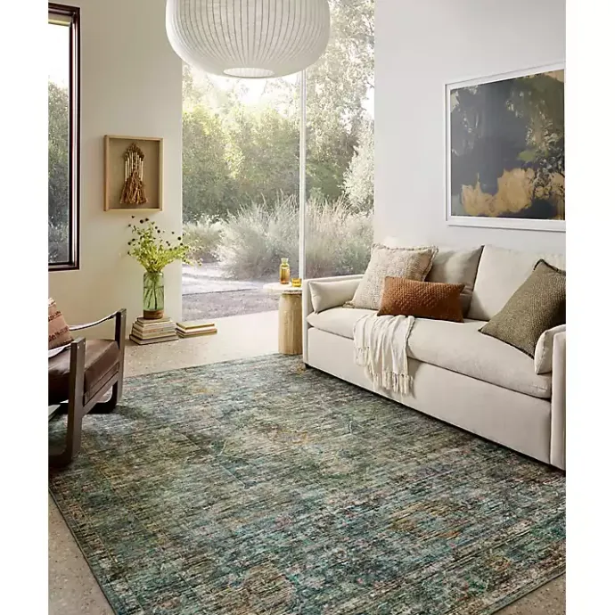 Clearance Kirklands Home Anniston Vintage Blue Area Rug, 5x8